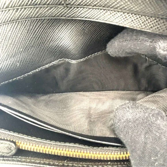 Prada Black Saffiano Leather Wallet - Picture 7 of 11